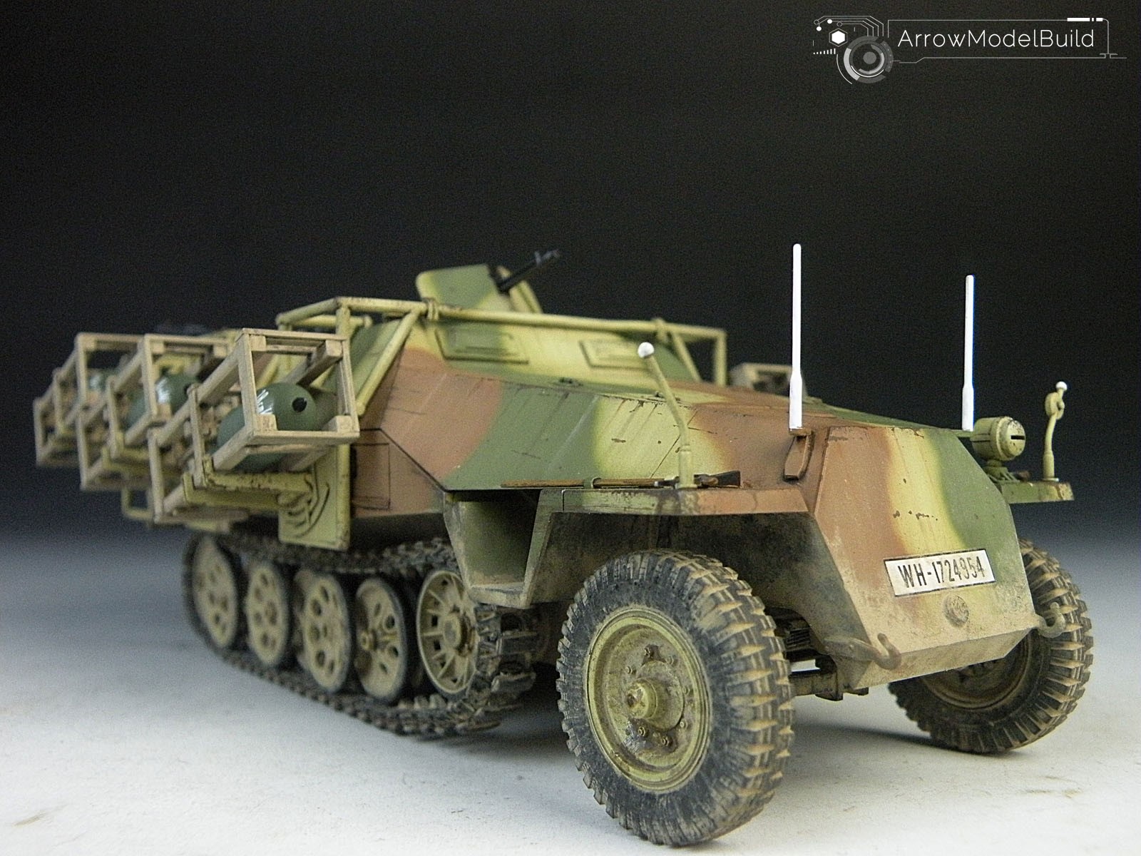 Picture of AeroModelBuild SdKfz 251 Military Vehicle Built & Painted 1/35 Model Kit