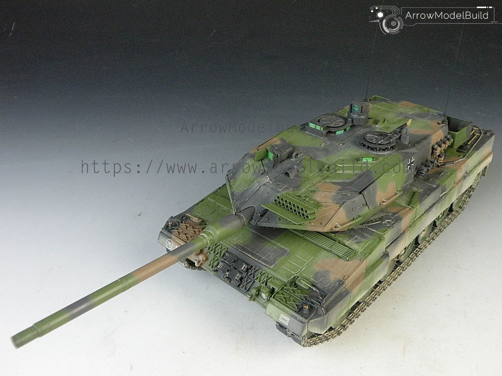 Picture of AeroModelBuild Panzer Leopard 2A6 Tank Built & Painted 1/35 Model Kit