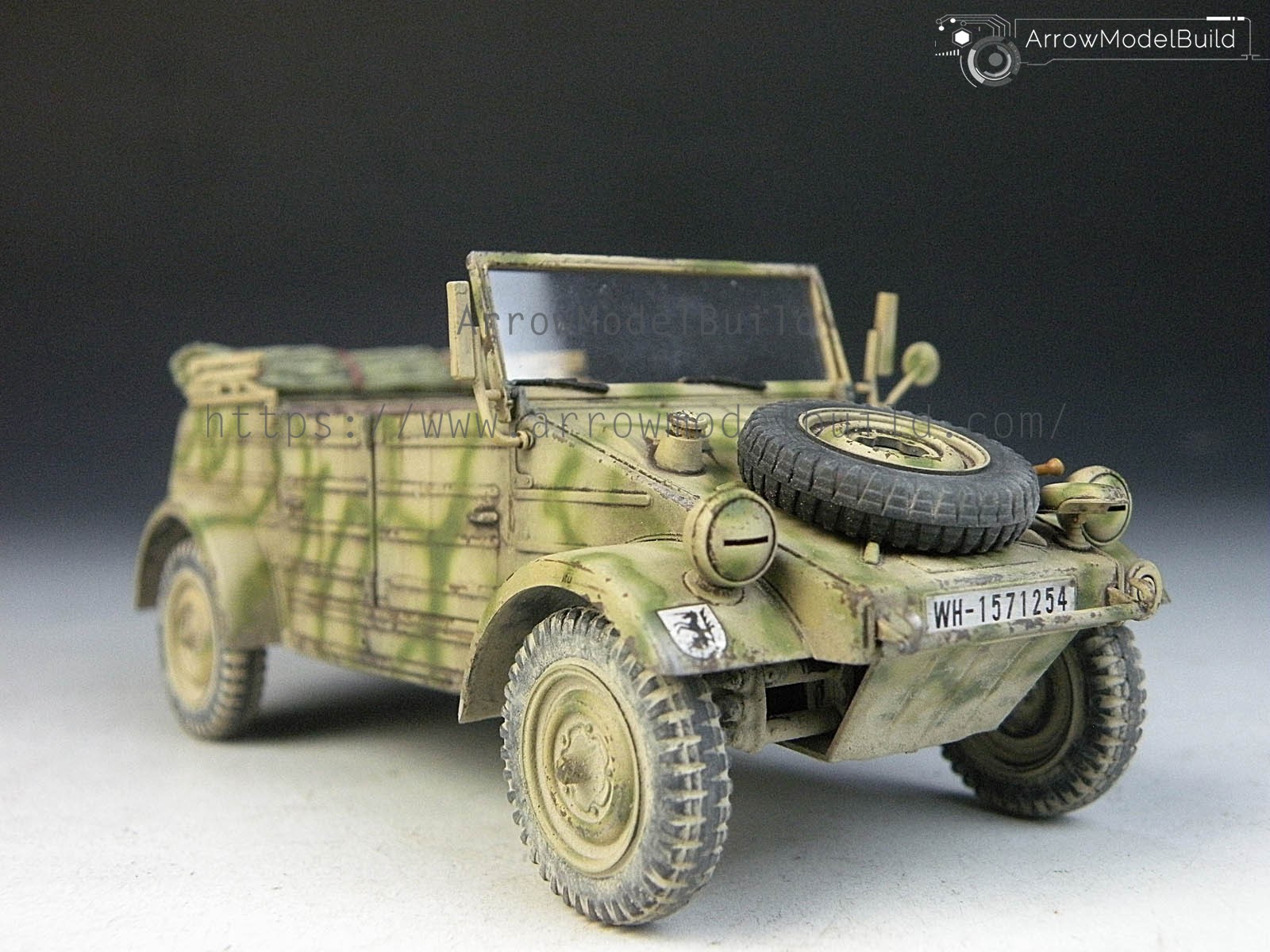 Picture of AeroModelBuild Pkw.K1 Type 82 Military Vehicle Built & Painted 1/35 Model Kit