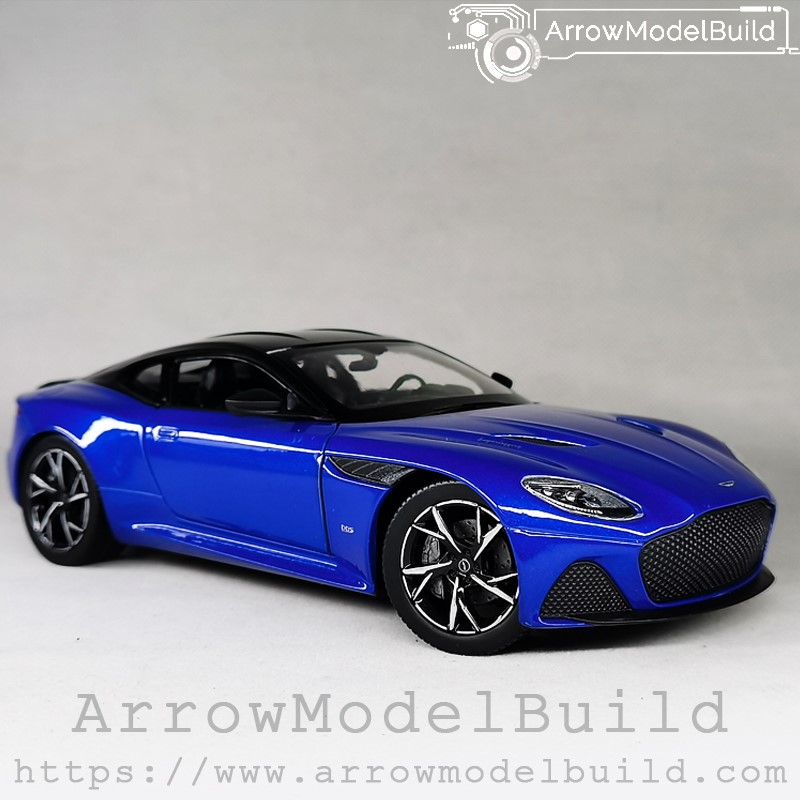 Picture of AeroModelBuild Aston Martin DBS Superleggera (Racing Blue) Wheel Detailed Version Built & Painted 1/24 Model Kit