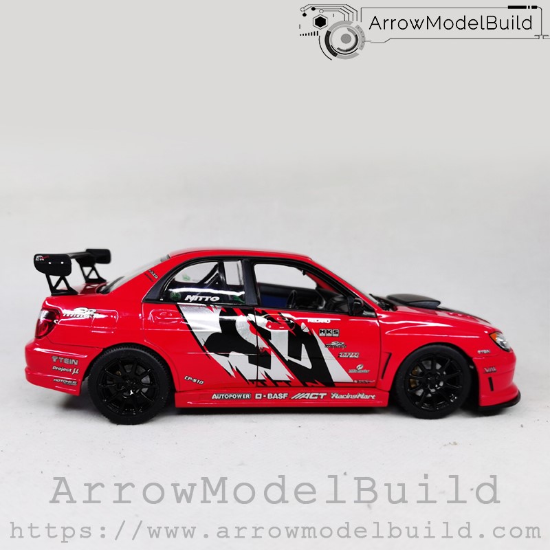 Picture of AeroModelBuild Subaru Impreza APR Racing Performance Black Wheel Edition Built & Painted 1/24 Model Kit
