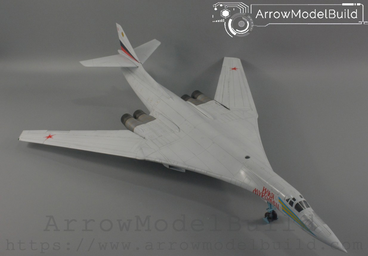 Picture of AeroModelBuild Russia Tu-160 Tu-160 Tu-160 Jolly Roger Bomber Built & Painted 1/72 Model Kit