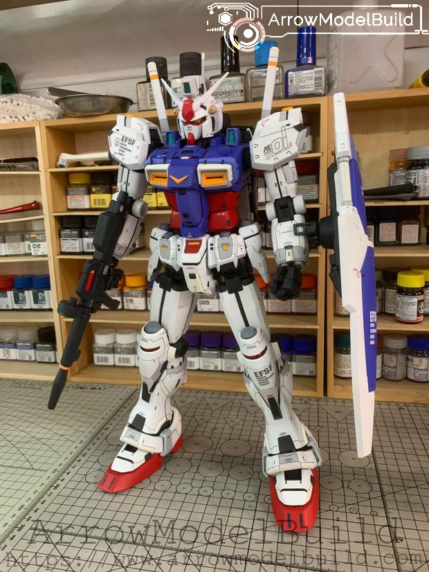 Picture of AeroModelBuild Gundam GP01 Built & Painted PG 1/60 Model Kit