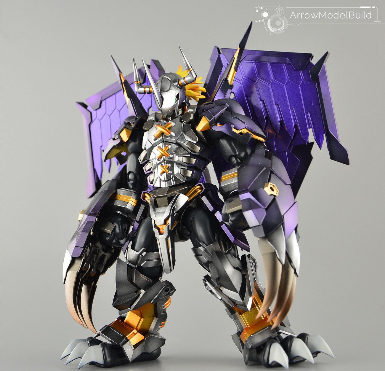 Picture of AeroModelBuild Black Wargreymon (Amplified) Built & Painted Model Kit