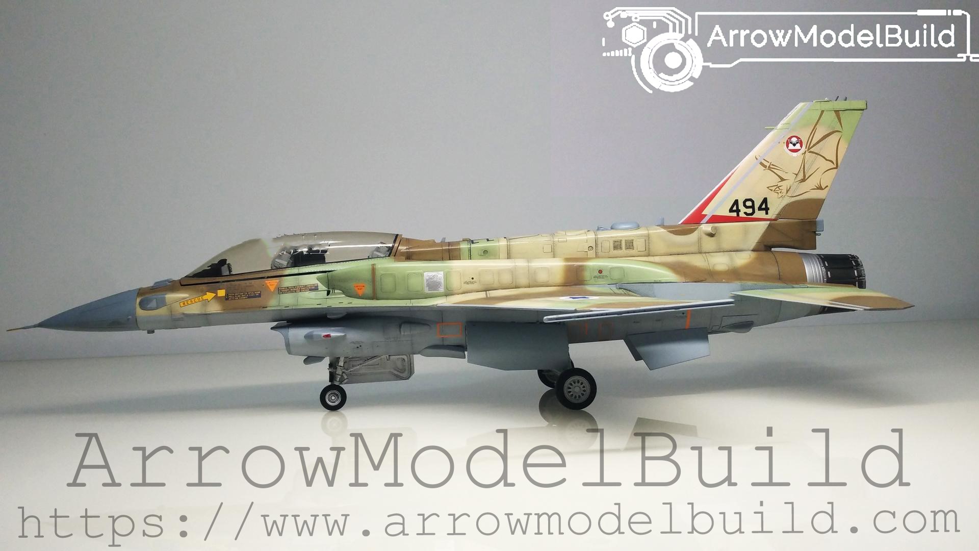 Picture of AeroModelBuild F-16I Soufa Multirole Fighter Built & Painted 1/32 Model Kit