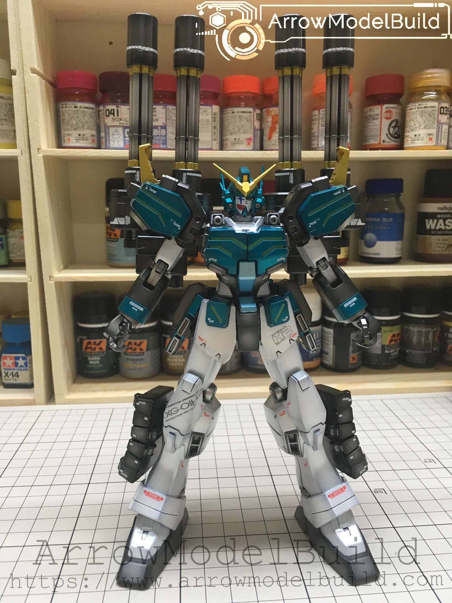 Picture of AeroModelBuild Heavyarms Gundam EW (Metal Color) Built & Painted MG 1/100 Model Kit